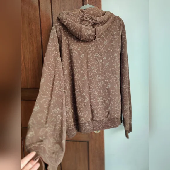 Brown Printed hoodie - Picture 5 of 7